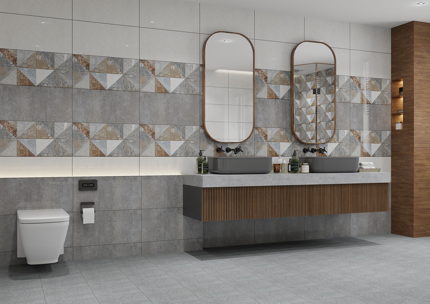 Satin Finish Bathroom Tile